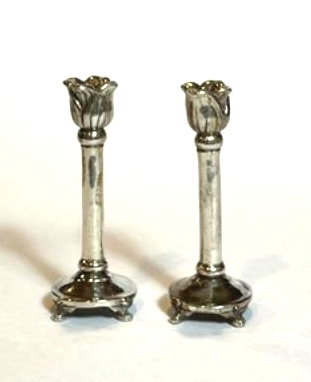 Sterling Silver Lily of the Valley Candlesticks Sterling Silver Lily of the Valley Candlesticks